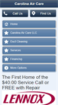 Mobile Screenshot of carolinaaircare.net
